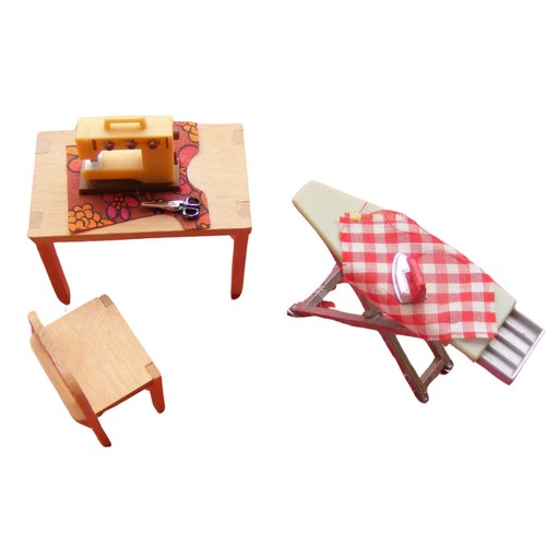 Lundby vintage nähzimmer - lundby,